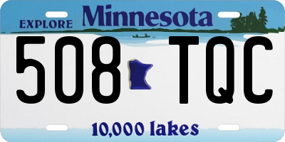 MN license plate 508TQC