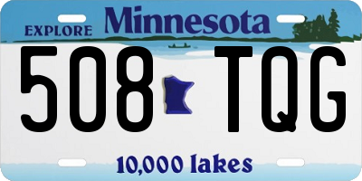 MN license plate 508TQG