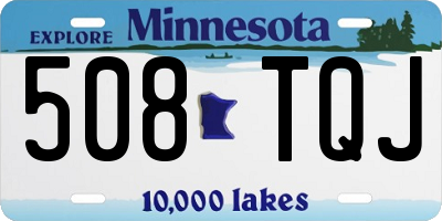 MN license plate 508TQJ
