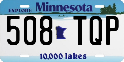 MN license plate 508TQP