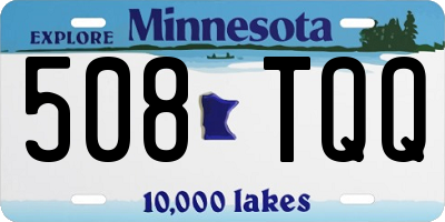 MN license plate 508TQQ