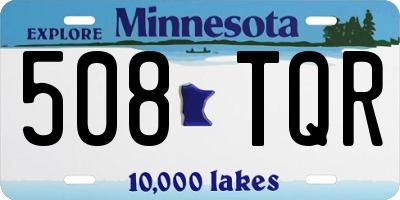 MN license plate 508TQR