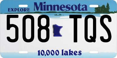 MN license plate 508TQS