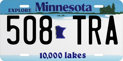 MN license plate 508TRA