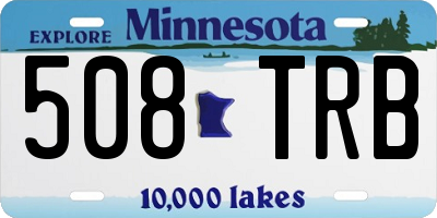 MN license plate 508TRB