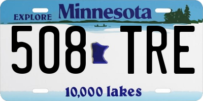 MN license plate 508TRE