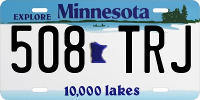 MN license plate 508TRJ