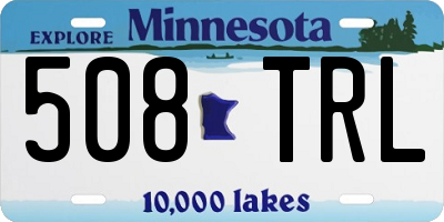 MN license plate 508TRL