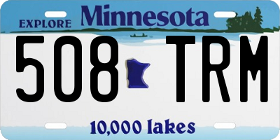 MN license plate 508TRM