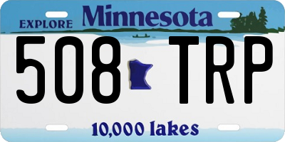 MN license plate 508TRP
