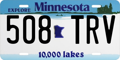 MN license plate 508TRV