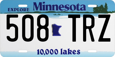 MN license plate 508TRZ