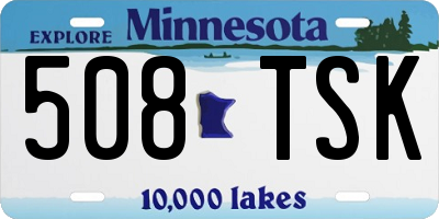 MN license plate 508TSK