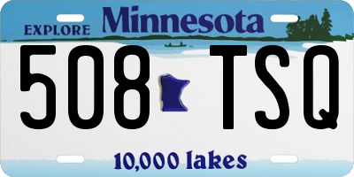 MN license plate 508TSQ