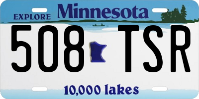 MN license plate 508TSR