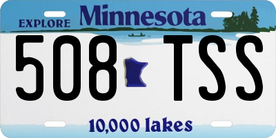 MN license plate 508TSS