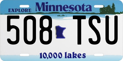 MN license plate 508TSU