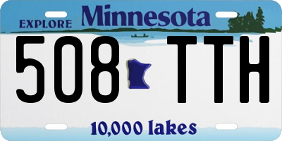 MN license plate 508TTH