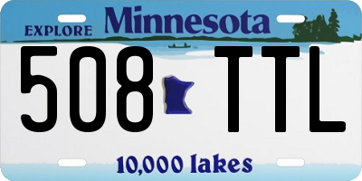 MN license plate 508TTL