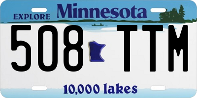 MN license plate 508TTM