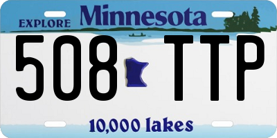 MN license plate 508TTP