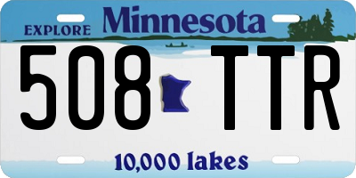 MN license plate 508TTR