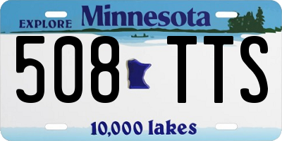MN license plate 508TTS