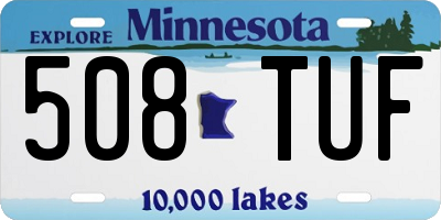 MN license plate 508TUF