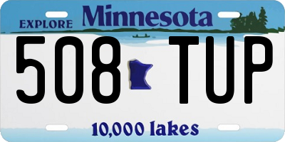MN license plate 508TUP