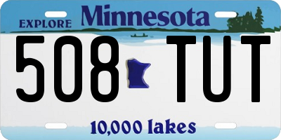MN license plate 508TUT