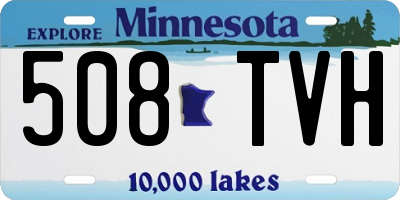 MN license plate 508TVH