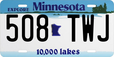 MN license plate 508TWJ