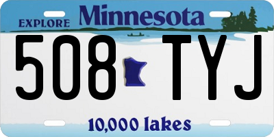 MN license plate 508TYJ
