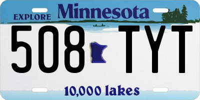 MN license plate 508TYT