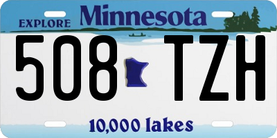 MN license plate 508TZH