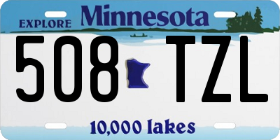 MN license plate 508TZL