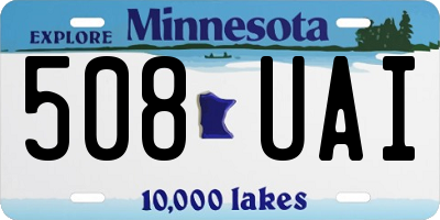 MN license plate 508UAI