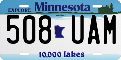 MN license plate 508UAM