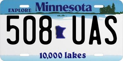 MN license plate 508UAS