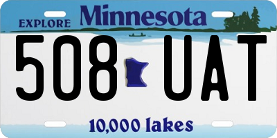 MN license plate 508UAT