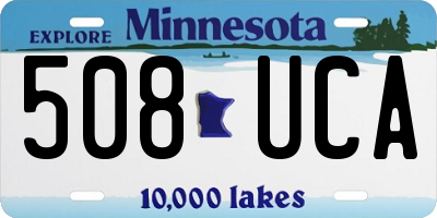 MN license plate 508UCA