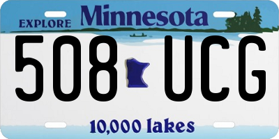 MN license plate 508UCG
