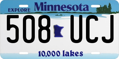 MN license plate 508UCJ