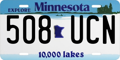 MN license plate 508UCN