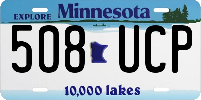 MN license plate 508UCP