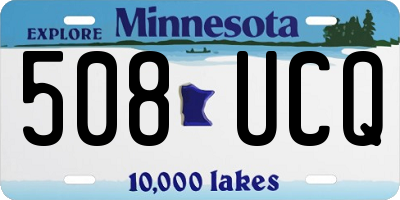 MN license plate 508UCQ