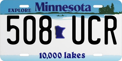 MN license plate 508UCR