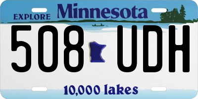 MN license plate 508UDH