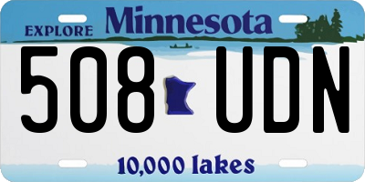 MN license plate 508UDN