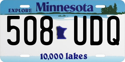 MN license plate 508UDQ